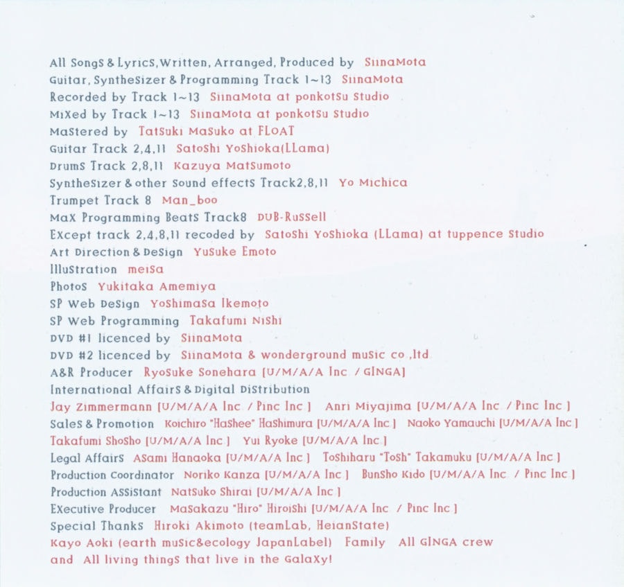 booklet credit information